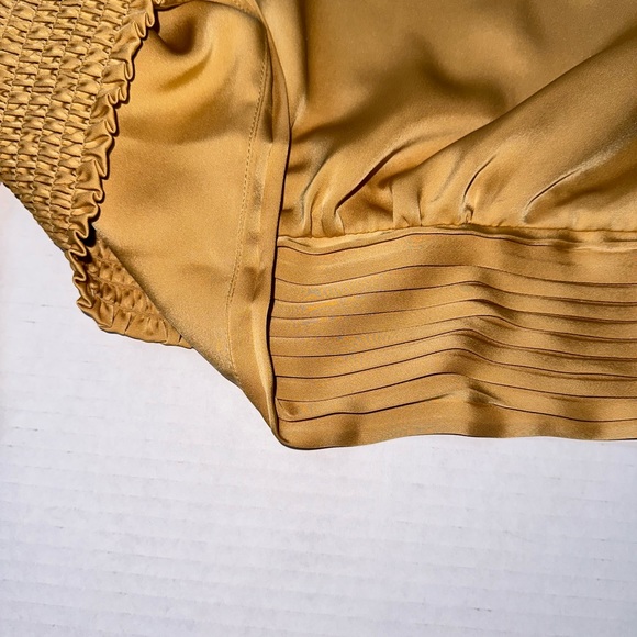 Ramy Brook Sammy Off The-Shoulder Top Gold Small - Picture 9 of 10